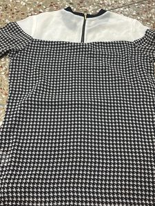 Black And White Women A Line Top