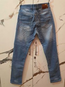 Cantabil Men's Blue Denim Jeans