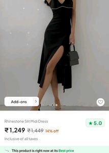 Rhinestone Midi Dress