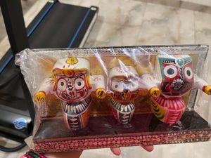 Lord Jagannath Wooden Figurine Set