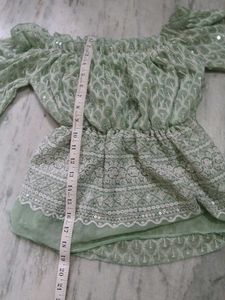 Embellished Off-Shoulder Blouse