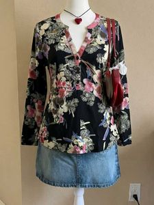 ˚˖𓍢ִ໋🌷boho floral print top