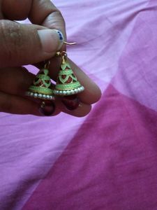 Beautiful Matte Finish Cone Shaped Earrings