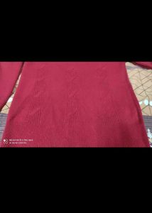 Red Knitted Pullover
