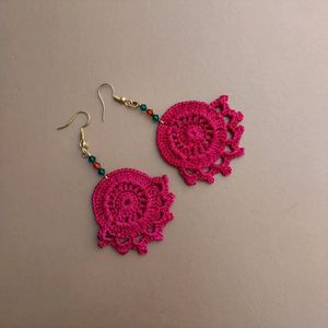 Homemade Silk Thread Earing