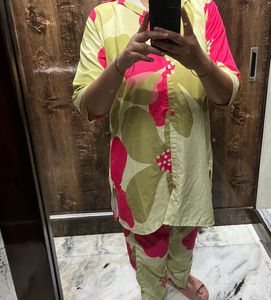 Stylish Floral Kurta Set
