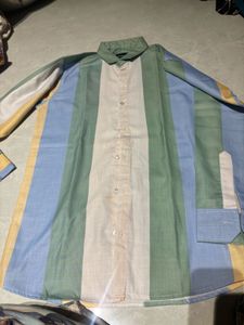Striped Button-Up Shirt