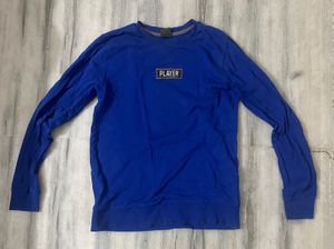 Blue "PLAYER" Graphic Sweatshirt