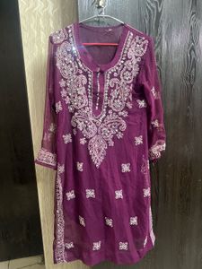 Elegant Purple Kurta