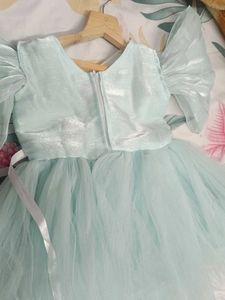 Cute Blue Girls Party Dress