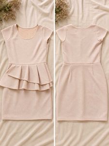 Cute Peplum Ruffle Dress