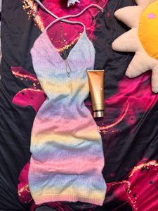 Pastel Rainbow Bodycon Dress