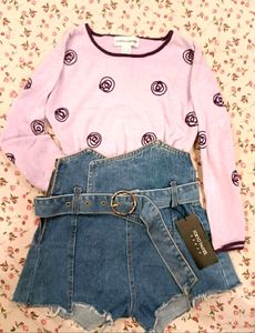 Korean Denim Skorts