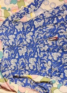Blue Floral Maxi Dress
