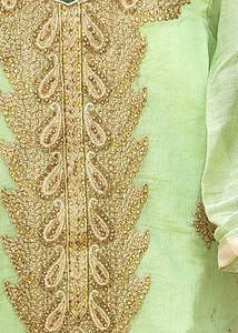 Elegant Green Embroidered Kurta