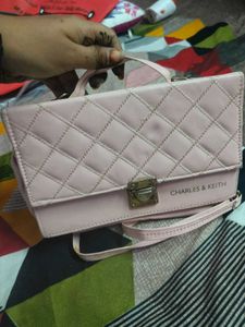 Quilted Pink Handbag