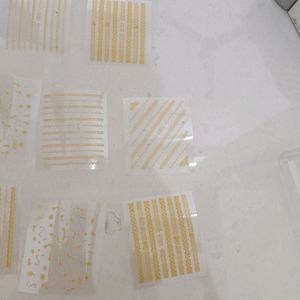 5 Nail Art UV Ultra Violet Embossing Stickers