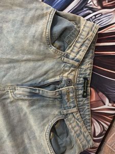 Vintage Wash Wide Leg Jeans