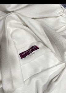 Elegant White Ruched top