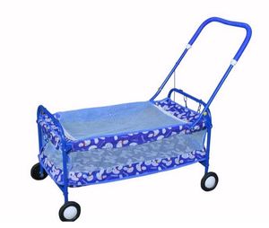 Blue Baby Rocker with Fun Print