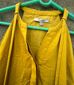 Mustard Yellow Halter Neck Dress