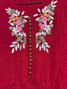 elegant deep red boutique dress