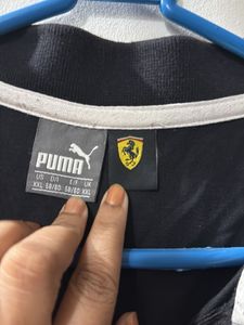 Puma Ferrari Zip Polo T-Shirt
