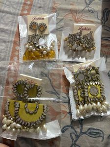 Elegant Indian Earrings 4 pair combo