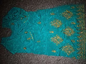 Teal Embroidered Blouse