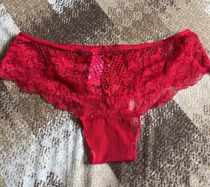 Lace Briefs - Red