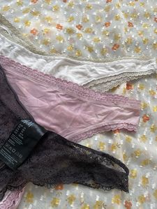 3 Pack Women's Thong Panties