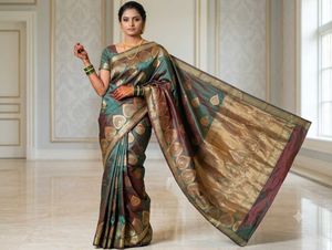 Semi Silk saree with stitched blouse