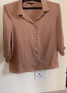 Van Heusen Dusty Rose Button Down Blouse