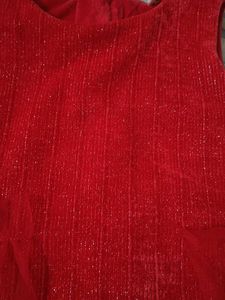 Adorable Red Party Dress, 4-6 years