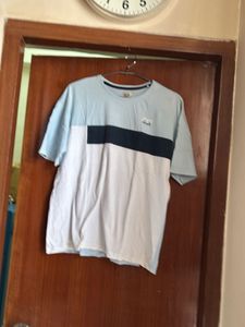 Stylish Blue Striped Shorts And T-Shirt