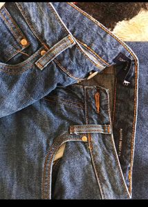 Wide Leg Dark Wash Denim Jeans