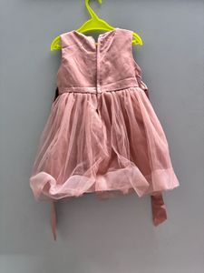 Elegant Pink Flower Girl Dress