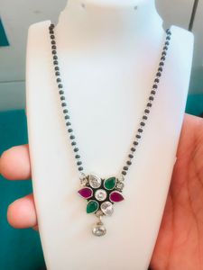 92.5 Original Silver Mangalsutra (wt:-8.500g)