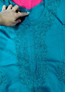 new deep raama green lakhnavi kurti