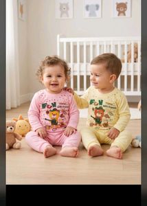 Cute Bear Print Pajama Set