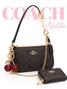 Coach Nolita Brown gift packaging (pouch&charm)