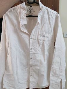 Men's White Long Sleeve Shirt