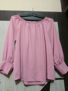 Chic Pink Long Sleeve Top