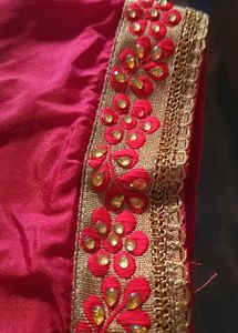 Beautiful red Embroidered Blouse