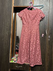 Elegant Lace A-Line Dress