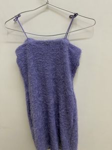 Shein Cozy Purple Fuzzy Camisole Top