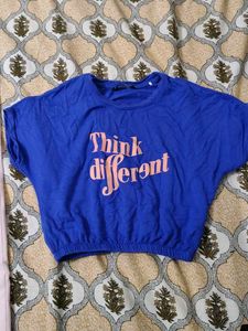 Pink Trousers and Blue Graphic Top