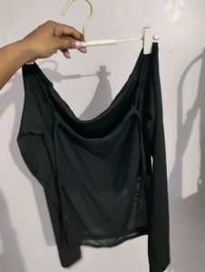 y2k imported mesh halter neck top
