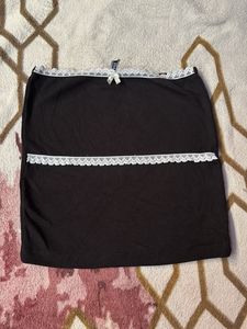 Black cute bow Tube top