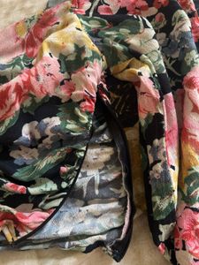 Floral Print Ruched Mini Dress